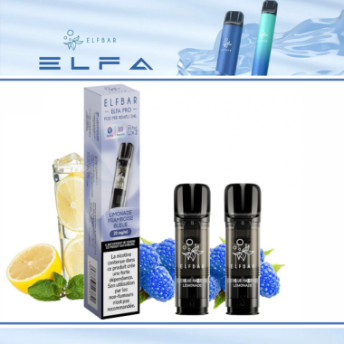 Limonade Framboise Bleue - Pod ELFA Pro x2 - Elf Bar