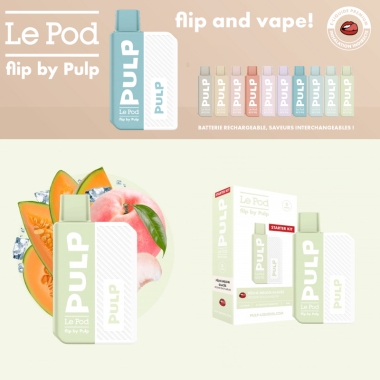 Pêche Melon Glacés - Starter Kit - Le Pod Flip by Pulp