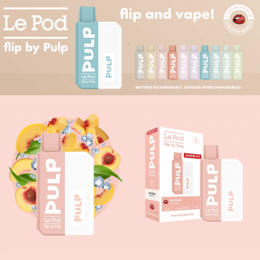 Thé Pêche - Starter Kit - Le Pod Flip by Pulp